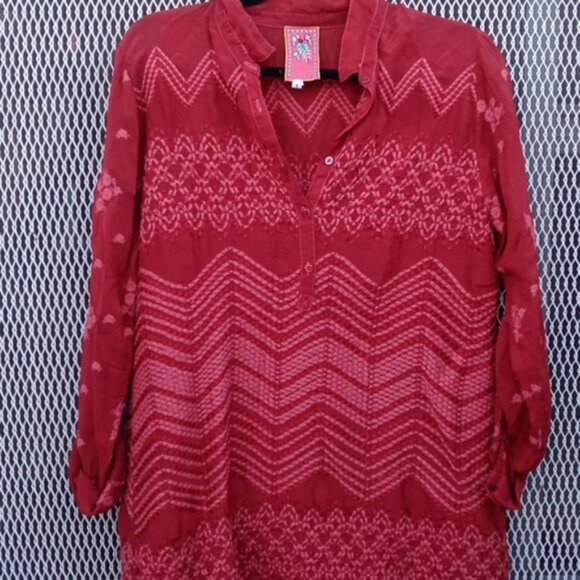 Johnny Was Rayon Shirt Size S - Picture 1 of 5